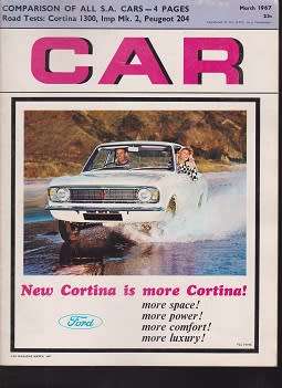 car magazine-march 1967-100% in tact-see scan-vintage