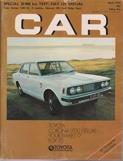 car magazine-march 1972-100% in tact-see scan-vintage