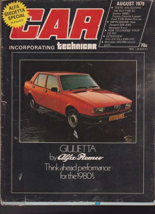 car magazine-aug 1979-100% in tact-see scan-vintage