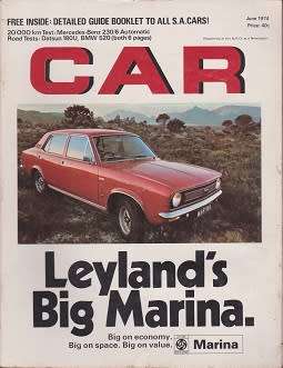 car magazine-june 1974-100% in tact-see scan-vintage