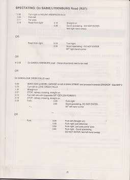 south african motor sport club presents-ngk 400 rally 27/28 july 1990-100% in tact-see scans-rare