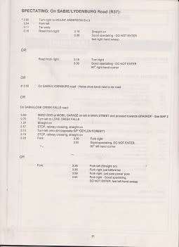 south african motor sport club presents-ngk 400 rally 27/28 july 1990-100% in tact-see scans-rare