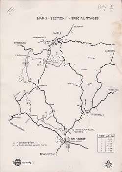 south african motor sport club presents-ngk 400 rally 27/28 july 1990-100% in tact-see scans-rare