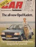 CAR MAGAZINE-APRIL 1980-SEE  SCAN-VERY GOOD CONDITION