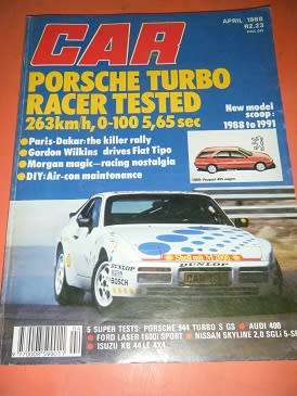 CAR MAGAZINE-APRIL 1988-SEE PHOTO-VERY GOOD CONDITION