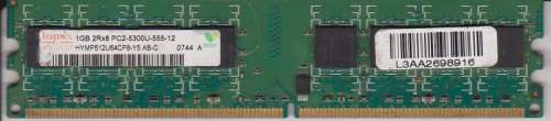 1GB Hynix HYMP512U64CP8-Y5 AB-C PC2-5300U 2Rx8 DDR2 Non-ECC Computer Memory RAM