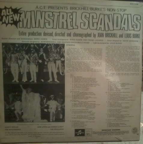BRICKHILL-BURKE'S NON STOP-ALL NEW MINSTREL SCANDALS-LP/VINYL