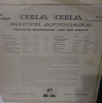 CHARLES BOSSENGER-CHA CHA SOUTH AFRICA- Vinyl, LP