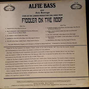 Alfie Bass And Avis Bunnage-Fiddler On The Roof-VINYL/LP/ALBUM STEREO