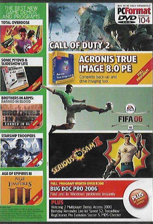 PCF NOVEMBER  2005-104-DVD