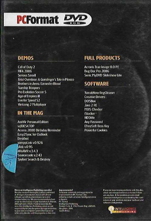 PCF NOVEMBER  2005-104-DVD