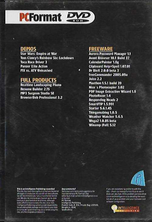 PCF MARCH  2006-108-DVD