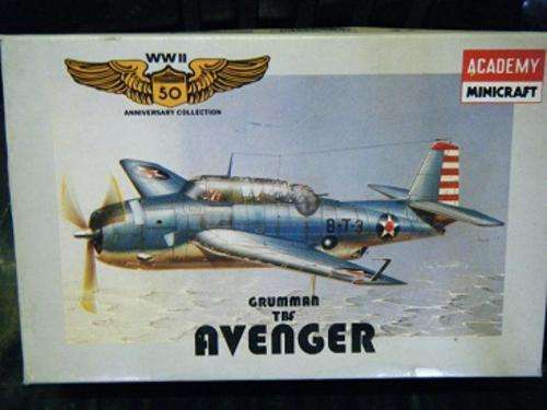 GRUMMAN TBF AVENGER-50 YEARS ANNIVERSARY-ACADAMY MINICRAFT-1:144 SCALE