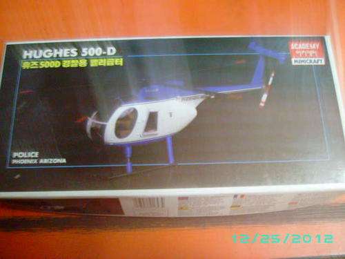 REDUCED!!!!!HUGHES 500-D WITH POLICE BIKE AND MAN-ACADEMY MINICRAFT-1:48 SCALE