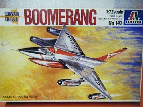 CONVAIR TB-58 A BOOMERANG-BY ITALERI-1:72 SCALE-