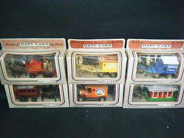 6x MODELS OF DAYS GONE BY LLEDO-BET TO TAKE ALL 6-BOXES ARE OLD-MODELS ARE BRAND NEW