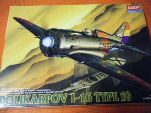 15% OFF--POLIKARPOV L-16  TYPE 10-BY ACADEMY-1/48 SCALE-SEALED