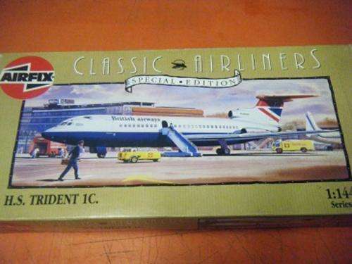 50% OFF STARTING BID!!!!!H.S. TRIDENT 1C-CLASSIC AIRLINERS-SPECIAL EDITION-AIRFIX-1/144-VERY RARE