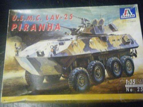 U.S.M.C. LAV-25 PIRANNA-ITALERI-1/35 SCALE-COMPLETE KIT-NO INSTRUCTIONS-SOLD AS IS