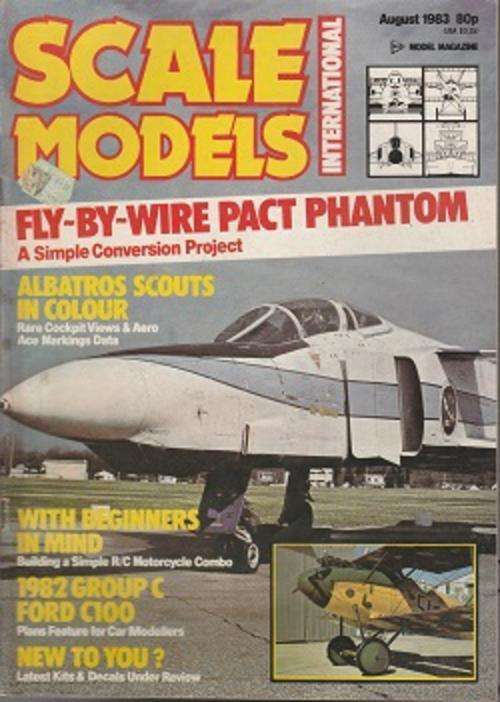 AUG 1983-SCALE MODELS-TAMIYA-MAGAZINE-IN GOOD ORDER