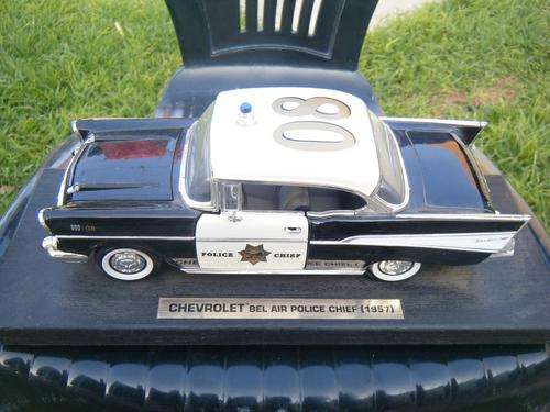 road legends-chevrolet bel air(1957) police chief-1:18scale-with original box