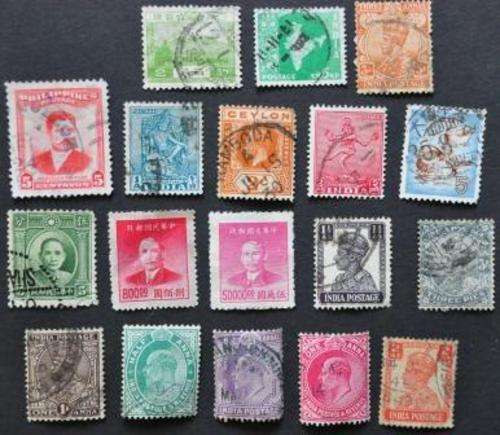STAMPS - 18 x South East Asian Stamps