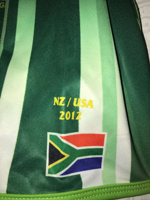 Signed 2012 Springbok 7's Jersey