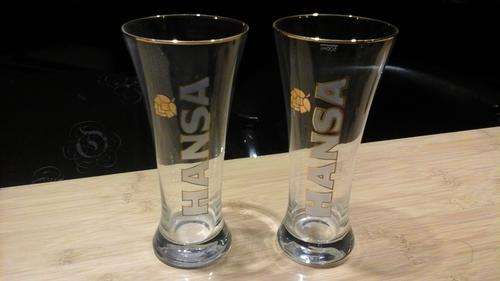 hansa draft glasses x2