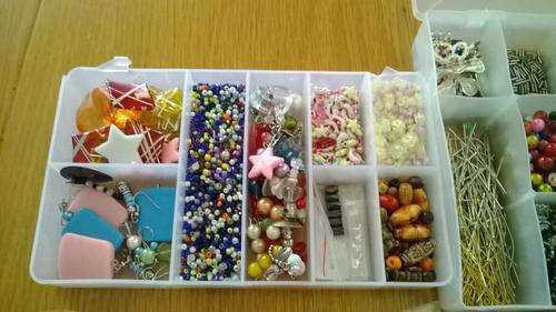 1000's of various beads, tidings, clips and charms ! Some quite expensive !!