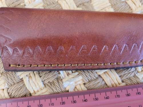 Stunning Damascus Steel Hand Made Knife with sheath ! No1.