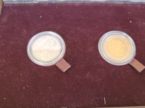 Bargain ! 3 sets of Mandela uncirculated, boxed R5 coins.