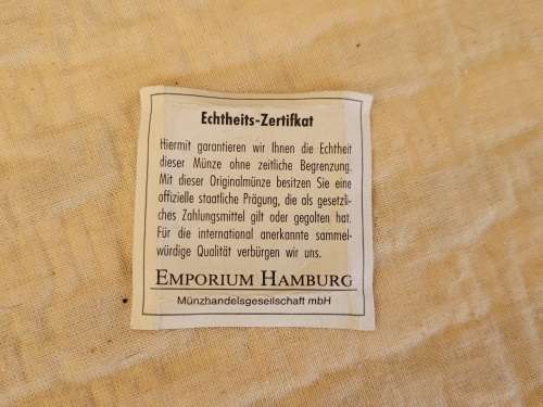 Beautiful ! 2 x Silver German coins in perfect condition !