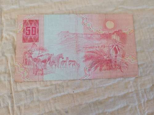 Valuable ! 1984 DeKock R50 banknote. Must have !