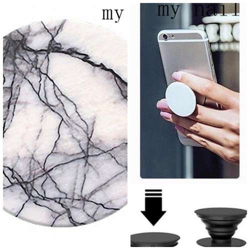 Pink marble pop socket