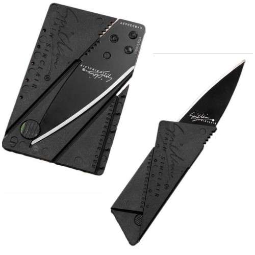 Card folding knife
