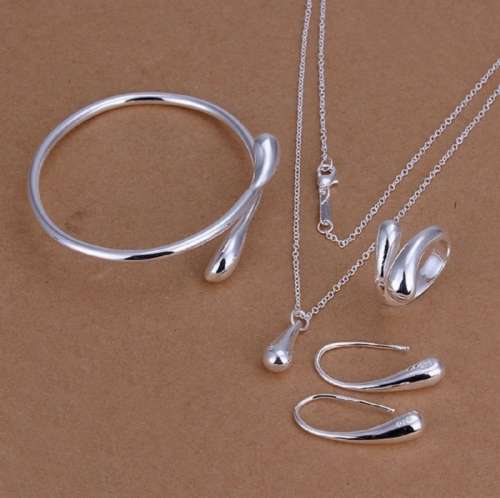 Silver jewelry set 925 sterling silver