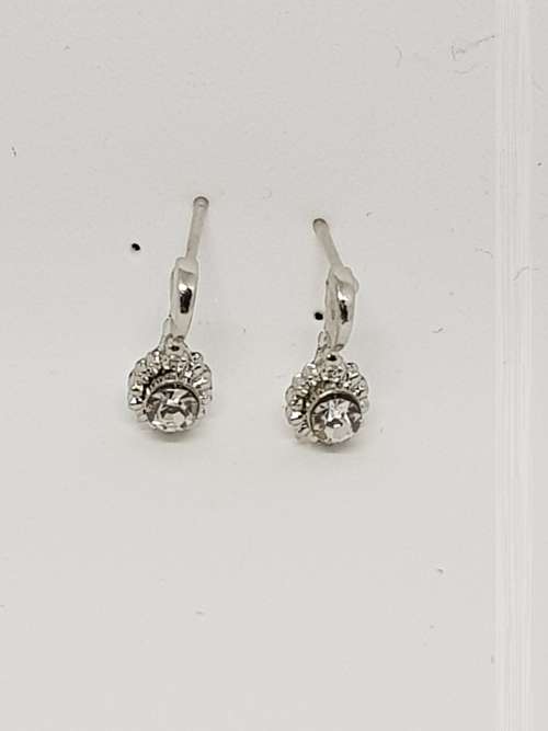 Round hanging earrings