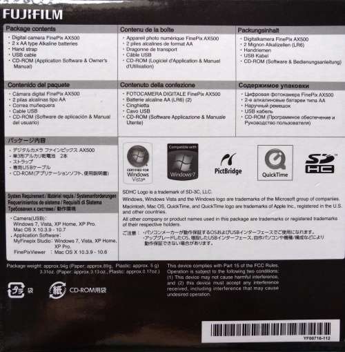 Fujifilm Digital Camera FinePix AX500