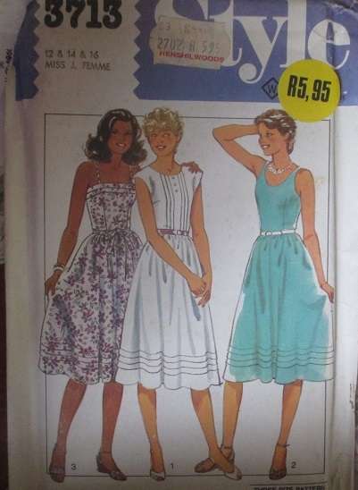 STYLE PATTERN 3713 SIZE 12-16