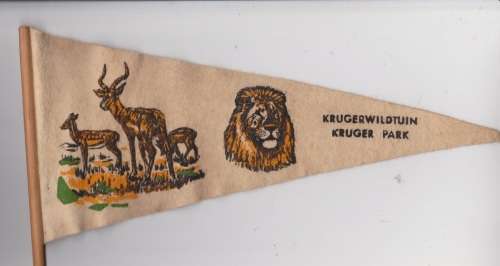 KRUGER PARK VINTAGE HAND HELD FLAG