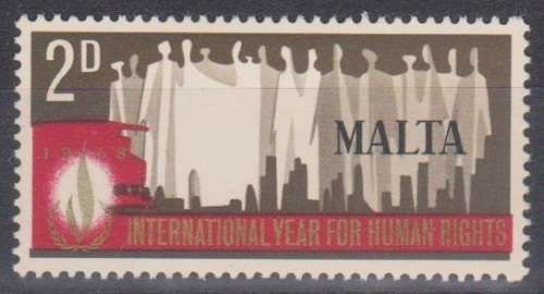 MALTA 1968 International Year for Human rights