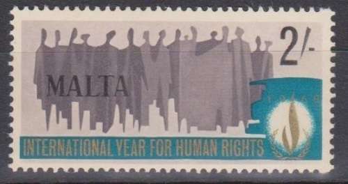 MALTA 1968 International Year for Human rights CVR8