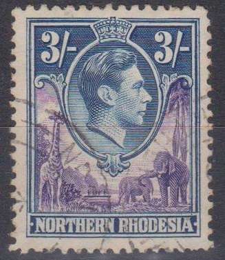 NORTHERN RHODESIA 1938 King George VI