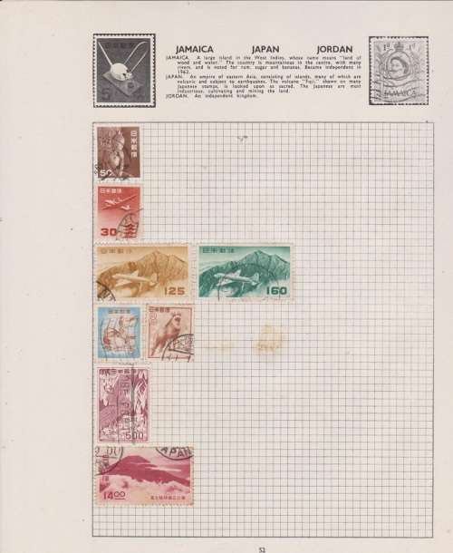 JAPAN ON ALBUM PAGE SOME FOXING