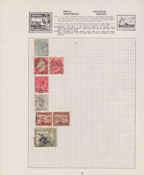 EARLY MALTA ON ALBUM PAGE AS PR SCAN