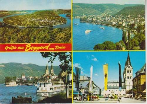 GERMANY RHINE POSTCARD