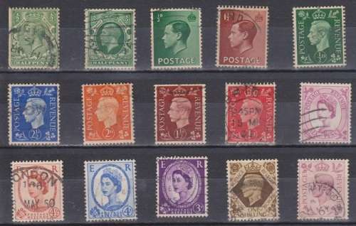 EARLY GREAT BRITAIN SELECTION. CARD EXCLUDED.