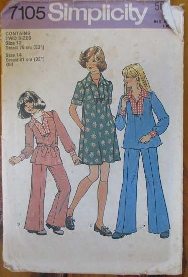 SIMPLICITY PATTERN 7105 SIZE 12-14