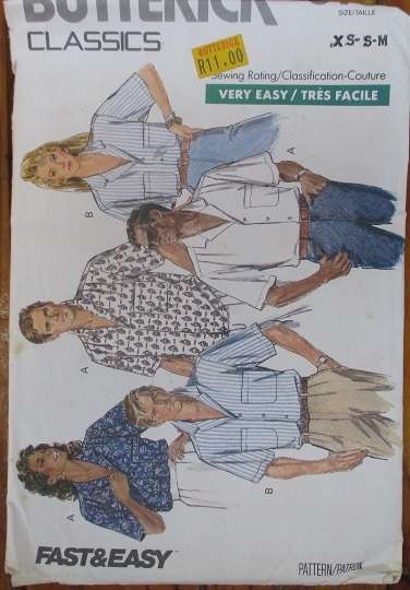 BUTTERICK PATTERN 6130 SIZE XS-M