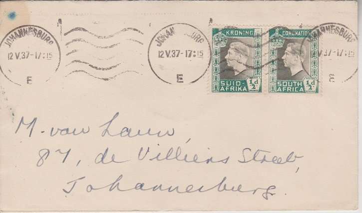 UNION FDC 1937 CORONATION OF KING GEORGE VI